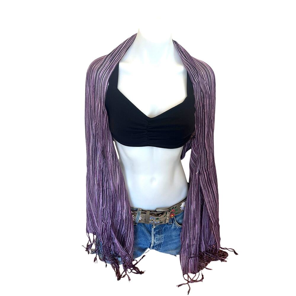 Purple Kimono Shrug Unique Handmade One Size Boho Gypsy Festival CheekyMontana